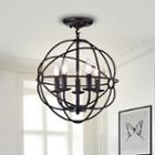Shindanlang Black-finish Metal 16-inch Chandelier