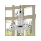 Warehouse Of Tiffany Crystal Chrome Finish Pendantlamp