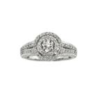 3/4 Ct. T.w. Certified Diamond 14k White Gold Vintage-style Twist Bridal Ring