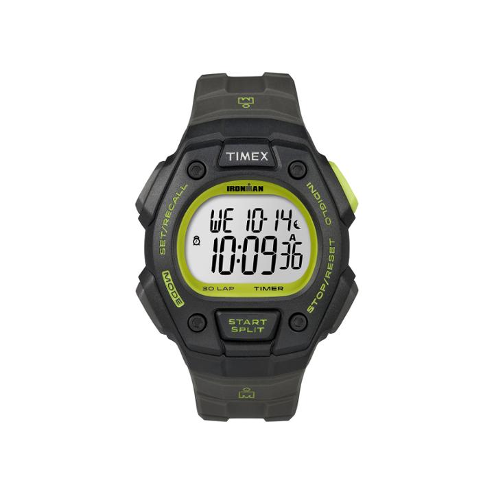 Timex Ironman Mens Gray Resin Strap 30-lap Watch T5k8249j