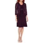 R & M Richards3/4 Sleeve Jacket Dress