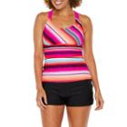 Zeroxposur Pattern Tankini Swimsuit Top