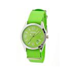 Crayo Women's Sunrise Lime Nylon-band Watch With Date Cracr1705