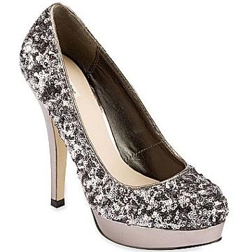 Olsenboye® Parys Sequin Pumps Pewter