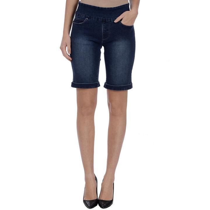 Lola Jeans Mid-rise Pull On Bermuda - Plus
