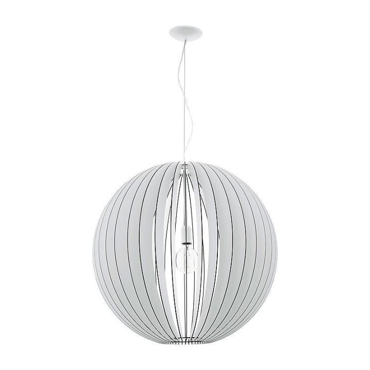 Eglo Cossano 1-light 28 Inch White Pendant Ceilinglight