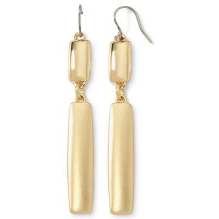 Liz Claiborne Gold-tone Linear Earrings