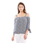 Skyes The Limit St. Barths Off The Shoulder Tie Sleeve Blouse- Plus