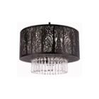 Whisper 3-light Black Chandelier