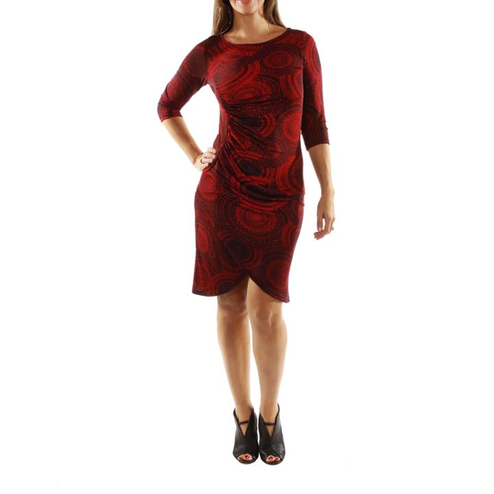 24/7 Comfort Apparel Center Of Attention Sheath Dress