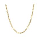 Made In Italy 14k Yellow Gold 18 Hollow Rolo Chain Necklace