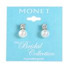 Monet Jewelry The Bridal Collection 15mm Stud Earrings