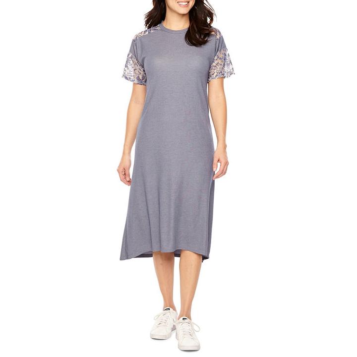 Vivi By Violet Weekend Short Sleeve Maxi Dress
