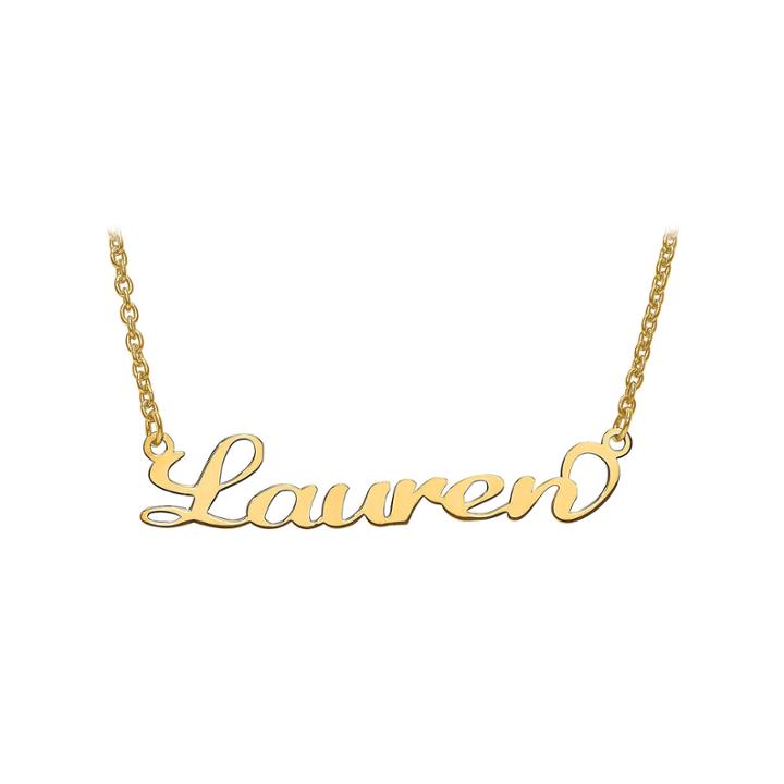Personalized 9x48mm Matura Font Name Necklace