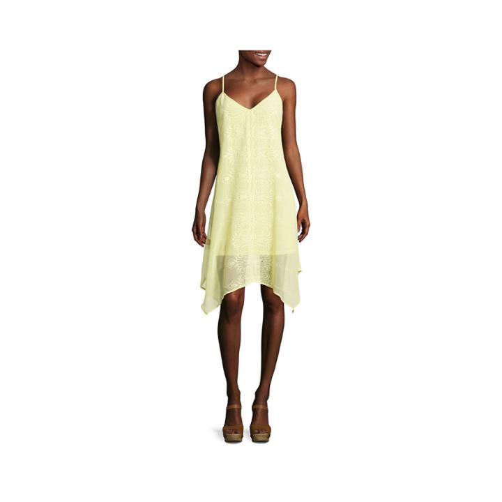Heart & Soul Spaghetti Strap Textured Lace Dress- Juniors