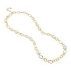 Worthington Gold-tone Crystal Link Long Necklace