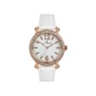 Worthington Ladies White And Rose Gold Tone Strap Watches
