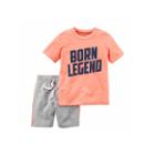 Carter's 2pc Orange Legend Tee