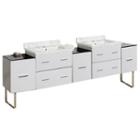 88-in. W 17-in. D Modern Plywood-melamine Vanity Base Set Only In White