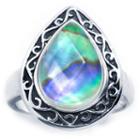 Sparkle Allure Sparkle Allure Womens Multi Color Pure Silver Over Brass Pear Cocktail Ring