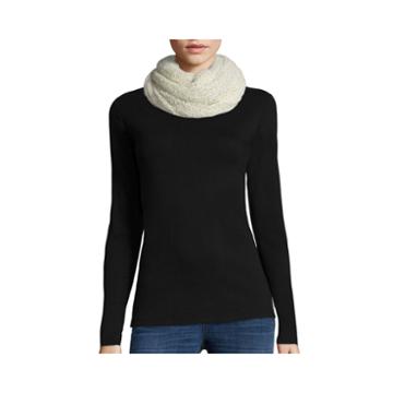 Mixit&trade; Stretchy Solid Lurex Infinity Scarf