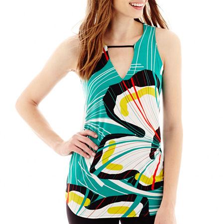 Worthington Double V-neck Halter Top - Tall