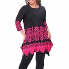White Mark Lucy Tunic Top-plus