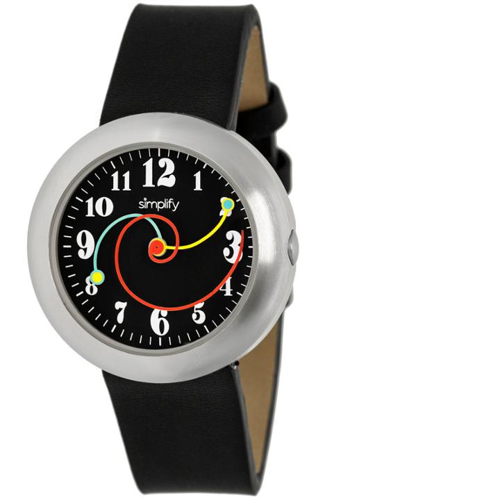 Simplify Unisex The 2700 Black Leather-band Watch Sim2701