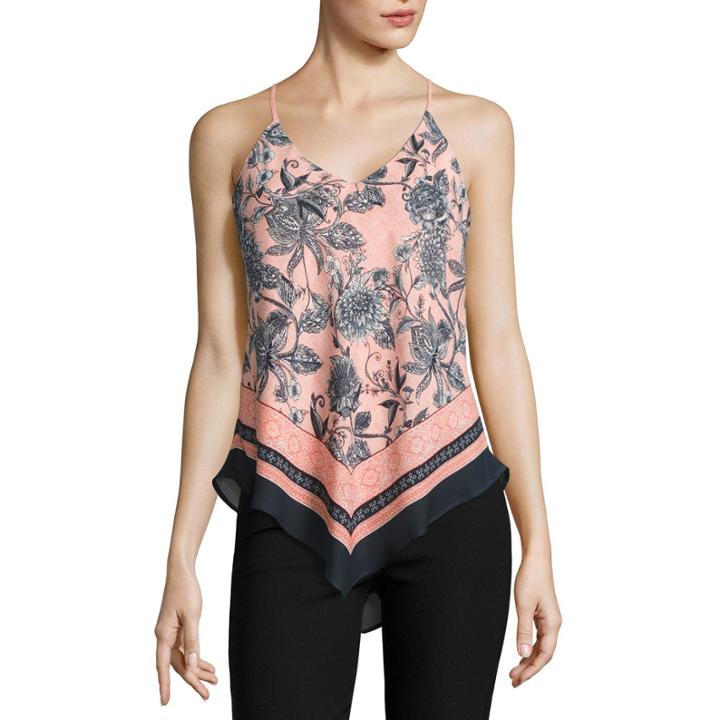 By & By Sleevelessv- Neck Crepe Blouse-juniors