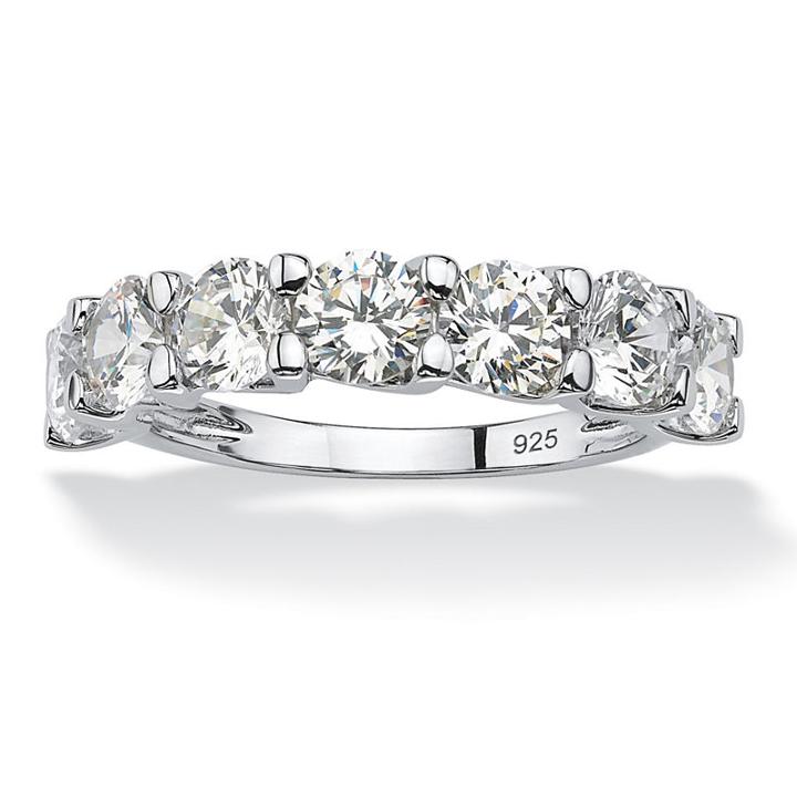 Diamonart Womens 3 1/2 Ct. T.w White Cubic Zirconia Band