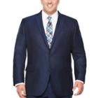 Jf J.ferrar Stripe Classic Fit Stretch Suit Jacket-big And Tall
