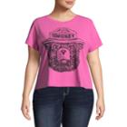 Short Sleeve Smokey Bear Boxy T-shirt-womens Juniors Plus