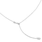 10k White Gold Solid Box 22 Inch Chain Necklace