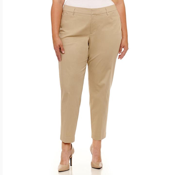 A.n.a Stretch Twill Pants - Plus