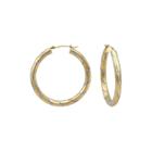 14k Two-tone Gold Hoop Earrings