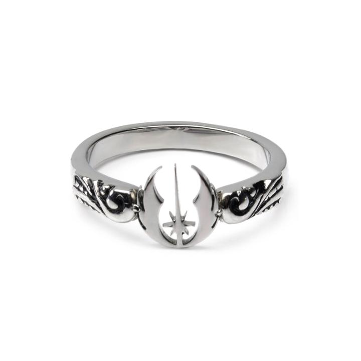 Star Wars Stainless Steel Jedi Symbol Cutout Ring