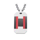 Mens Tri-tone Stainless Steel Dog Tag Pendant Necklace