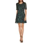 Tiana B Elbow Sleeve Paisley Lace Fit & Flare Dress-petites