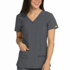 Med Couture Activate Refined V-neck Scrub Top - Plus
