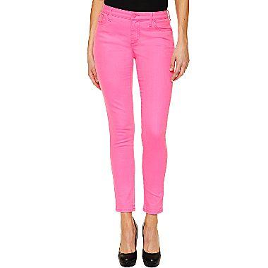 Bisou Bisou Neon Skinny Jeans Tokyo Pink