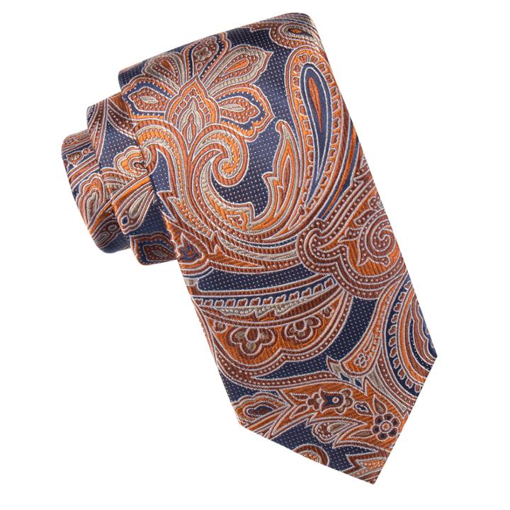 Stafford Bryant Paisley Silk Tie