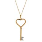 Infinite Gold&trade; 14k Yellow Gold Key Pendant Necklace