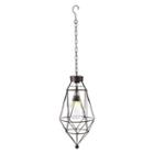 Outdoor Oasis Solar Geo Metal Outdoor Pendant Lantern
