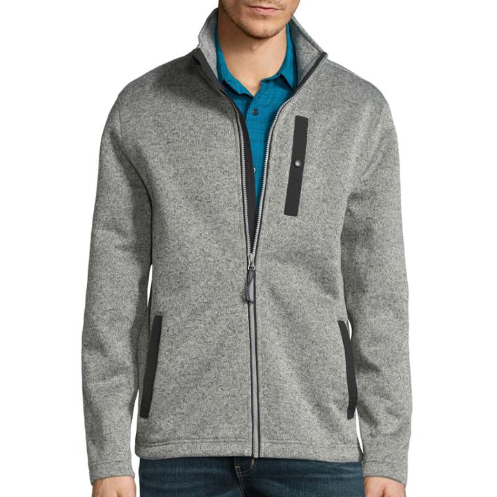 St. John's Bay Long-sleeve Terra Tek Full-zip Sweater Fleece