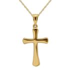 Infinite Gold&trade; 14k Yellow Gold Cross Pendant Necklace