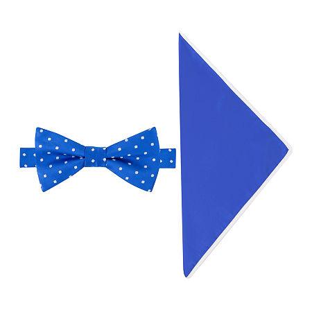 Glow In The Dark Dot Bow Tie And Pocket Square Set