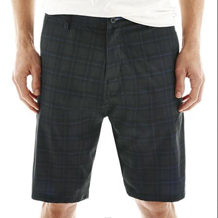 Burnside Plaid Hybrid Stretch Shorts