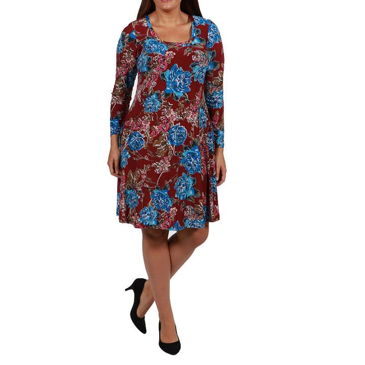 24/7 Comfort Apparel A-line Dress-plus