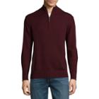 St. John's Bay Mock Neck Long Sleeve Pullover Sweater