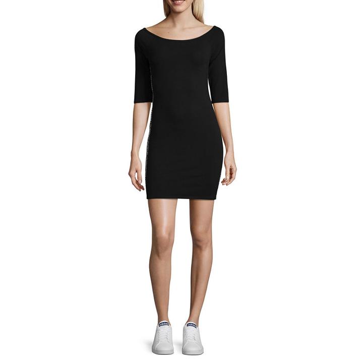 City Streets Short Sleeve Bodycon Dress-juniors